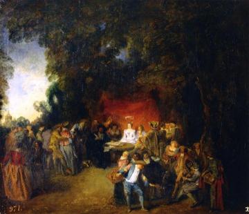 The Marriage Contract Artwork by Jean-Antoine Watteau
