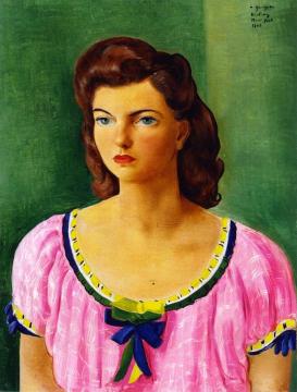 Portrait of Georgette Artwork by Moise Kisling