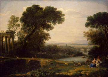 Landscape with the Rest on the Flight into Egypt Artwork by Claude Lorrain