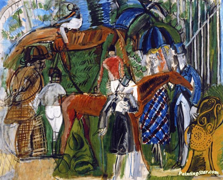The Paddock Artwork by Raoul Dufy