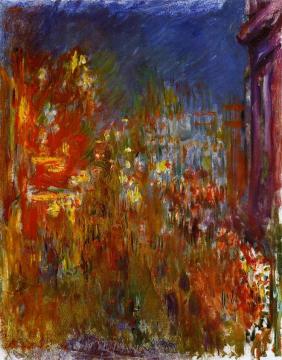 Leicester Square at Night Artwork by Claude Oscar Monet