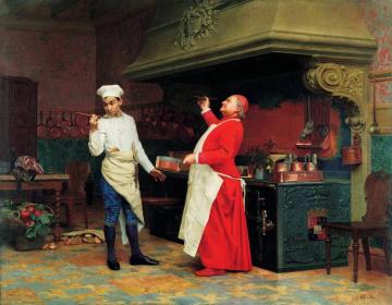 A Marvelous Sauce Artwork by Jehan Georges Vibert
