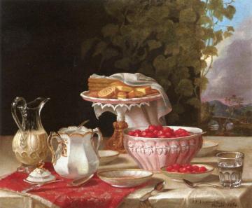 Strawberries and Cakes Artwork by John F. Francis