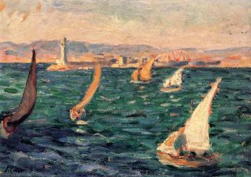 Sailboats Artwork by Henri Lebasque