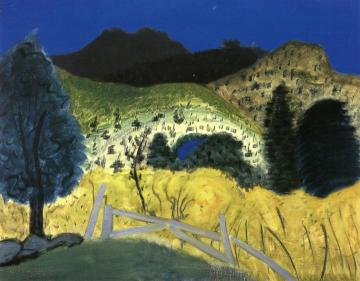 Green Landscape Artwork by Milton Avery