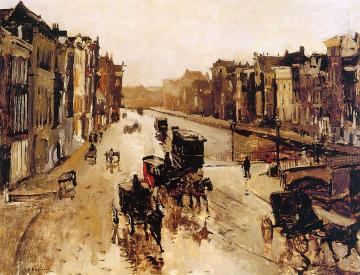 The canal Rokin in Amterdam Artwork by George Heidrik Breitner