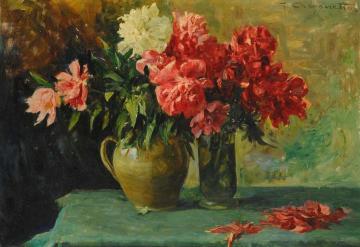 Still-life With Flowers Artwork by Giovanni Battista Carpanetto