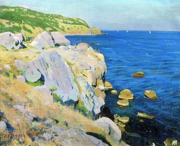 Rocks in Kekeneiz Artwork by Arkady Rylov