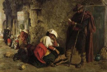 Waiting For Hire (At the Theatre of Marcellus, Rome) Artwork by Keeley Halswelle