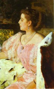 Portrait of Countess Natalia Golovina. Artwork by Ilya Yefimovich Repin