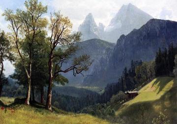 Tyrolean Landscape Artwork by Albert Bierstadt