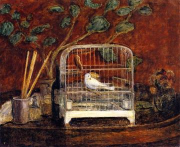 Bird in a Cage Artwork by Frederick Carl Frieseke