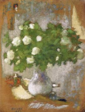 Flowers, Snowballs Artwork by Pierre Bonnard