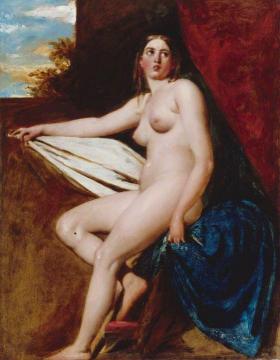 Study Of Female Nude Artwork by William Etty