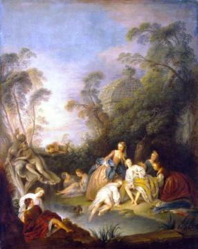 The Bathers Artwork by Jean Baptiste Pater