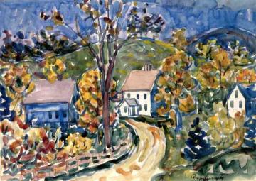 Country Road, New Hampshire Artwork by Maurice Prendergast