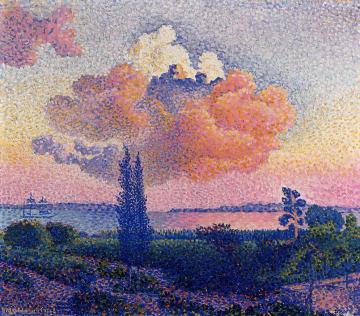The Pink Cloud Artwork by Henri Edmond Cross