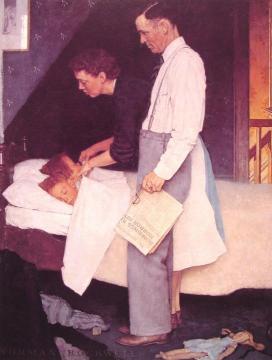 Freedom From Fear Artwork by Norman Rockwell