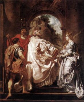 Saint Gregory the Great with Saints Artwork by Peter Paul Rubens