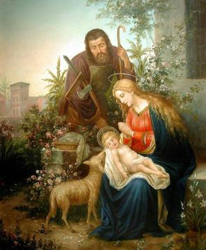 The Holy Family Artwork by Hans Zatzka
