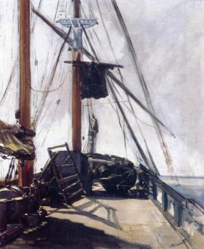 Ship's Deck Artwork by Edouard Manet