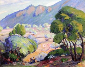 French Landscape with Olive Trees Artwork by Lucien Abrams