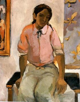 Indian Girl Artwork by Fernando Botero