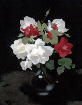 Red and White Roses Artwork by James Stuart Park
