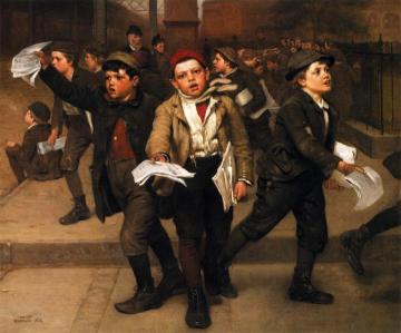 Extra! Artwork by John George Brown