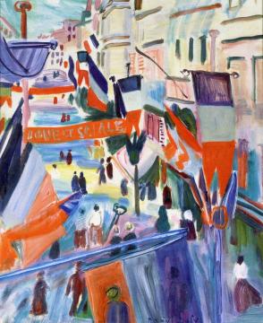 July 14th in Havre Artwork by Raoul Dufy