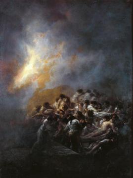 The Fire At Night Artwork by Francisco Jose de Goya y Lucientes
