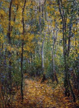 Wood Lane Artwork by Claude Oscar Monet