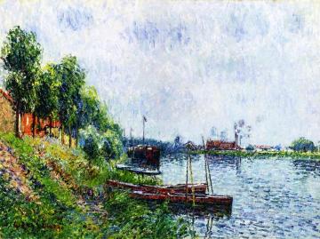 Banks of the River Oise Artwork by Gustave Loiseau