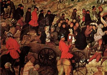 The Procession To Calvary, Detail 3 Artwork by Pieter Bruegel the Elder