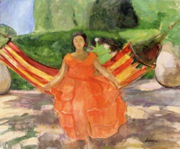 The Pink Dress Artwork by Henri Lebasque