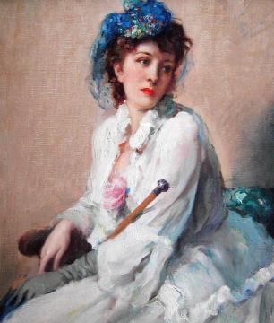The Blue Hat Artwork by Fernand Toussaint