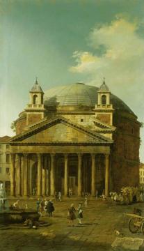 Rome:  The Pantheon Artwork by Giovanni Antonio Canal