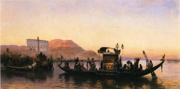 Funeral of a Mummy Artwork by Frederick Arthur Bridgman