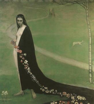 Femme Avec Des Fleurs Artwork by Romaine Brooks