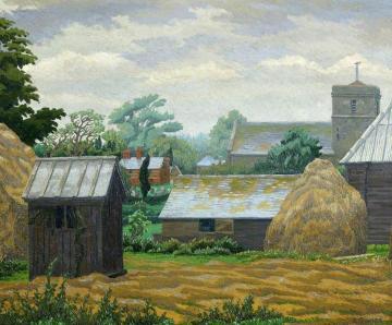 Church Farm, Shipley Artwork by Charles Ginner
