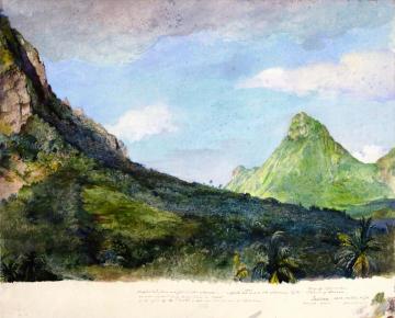 Mount Tohivea, Island of Moorea Artwork by John La Farge