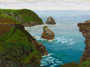 The Kitto Rock, Boscastle, Cornwall Artwork by Charles Ginner