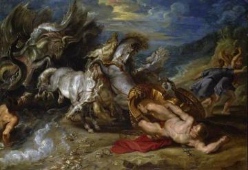 The Death of Hippolytus Artwork by Peter Paul Rubens