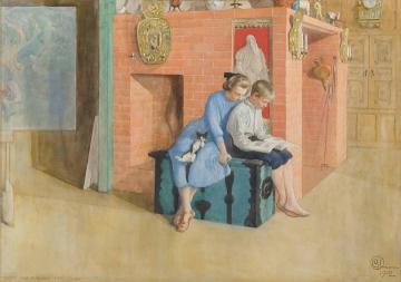 Book for three Artwork by Carl Larsson