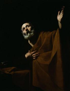 Penitent Saint Peter Artwork by Jusepe de Ribera