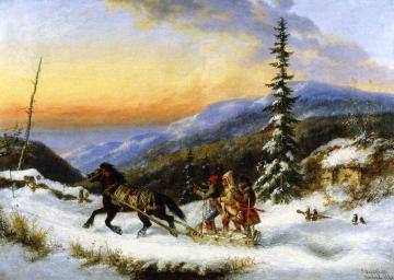 Habitants On A Trip To Town Artwork by Cornelius Krieghoff