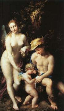 The Education of Cupid Artwork by Correggio