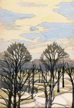Trees Artwork by Charles Burchfield