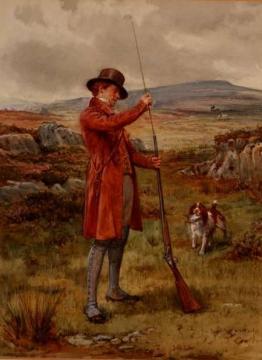 Loading the Gun Artwork by George Goodwin Kilburne