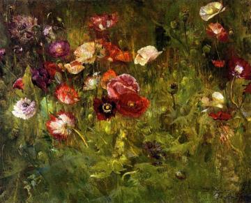 A Bed Of Poppies Artwork by Maria Oakey Dewing